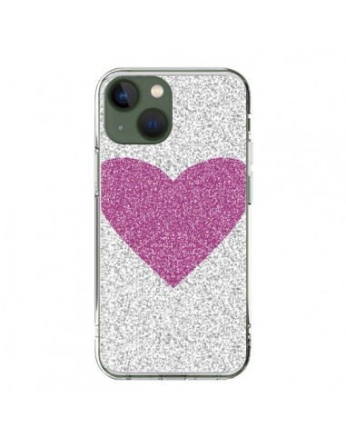 Cover iPhone 13 Cuore Rosa Argento Amore - Mary Nesrala