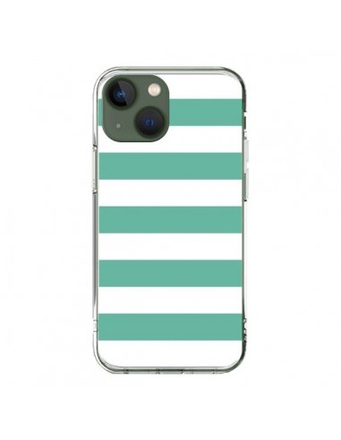 Cover iPhone 13 Bande Verde Menta - Mary Nesrala