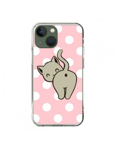 Cover iPhone 13 Gatto Gattoon Pois - Maryline Cazenave