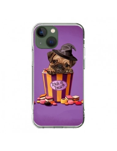 Cover iPhone 13 Cane Halloween Strega Bonbon - Maryline Cazenave