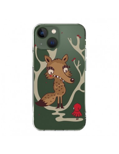 Cover iPhone 13 Cappuccetto Rosso Loup Hello Big Wolf Trasparente - Maria Jose Da Luz