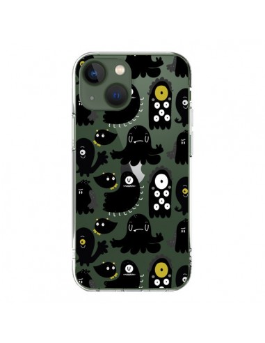 Cover iPhone 13 Monsters Pattern Mostri Trasparente - Maria Jose Da Luz