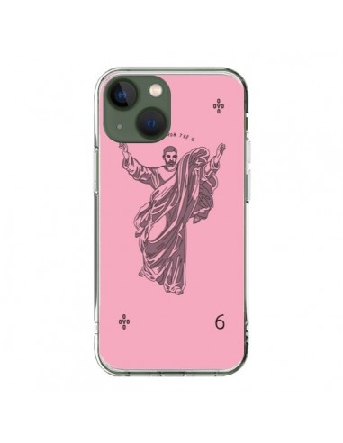 Cover iPhone 13 God Pink Drake Chanteur Jeu Cartes - Mikadololo