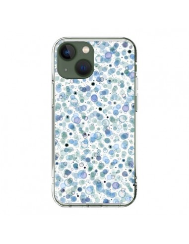 Coque iPhone 13 Cosmic Bubbles Blue - Ninola Design