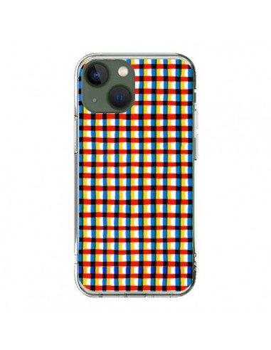 Cover iPhone 13 Crossed Eyes Lines Rosso - Ninola Design