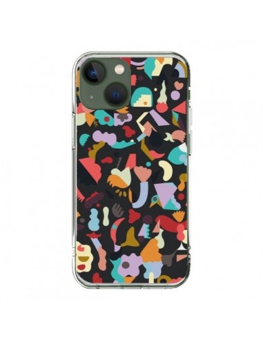 Cover iPhone 13 Dreamy Animal Shapes Nero - Ninola Design