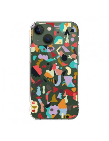 Cover iPhone 13 Dreamy Animal Shapes Bianco - Ninola Design