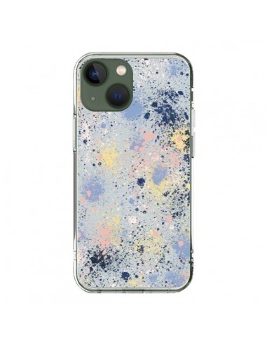 Cover iPhone 13 Gradient Watercolor Lines Blu - Ninola Design