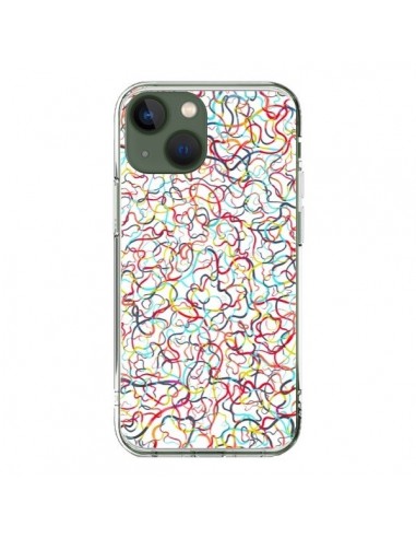 Cover iPhone 13 Water Drawings Bianco - Ninola Design