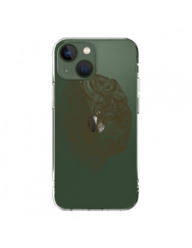 Cover iPhone 13 Bufalo Bisonte Trasparente - Rachel Caldwell