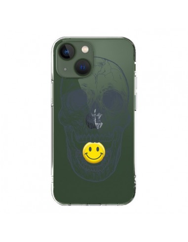 Cover iPhone 13 Teschio Sorriso Trasparente - Rachel Caldwell