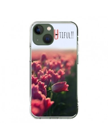 Cover iPhone 13 Be you Tiful Tulipani - R Delean