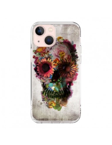 Cover iPhone 13 Mini Teschio Fiori - Ali Gulec