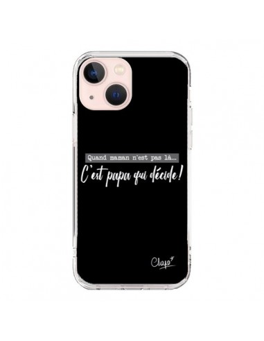 Cover iPhone 13 Mini È Papà che Decide Nero - Chapo