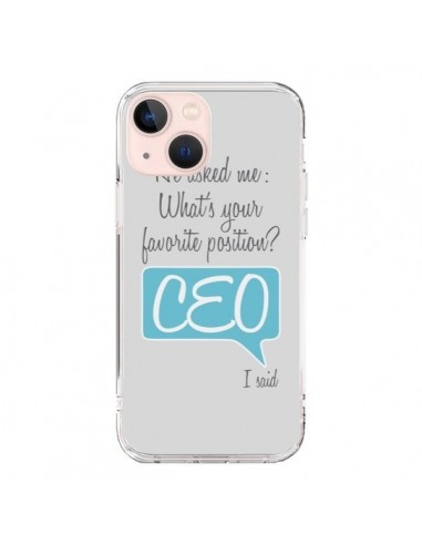 iPhone 13 Mini Case What's your favorite position CEO I said, Blue - Shop Gasoline