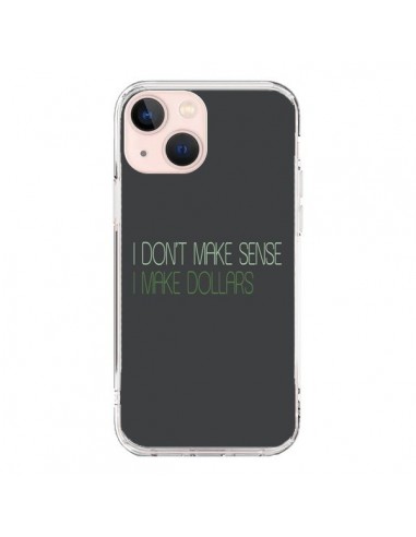 Cover iPhone 13 Mini I don't make sense, I make Dollars, Grigio - Shop Gasoline