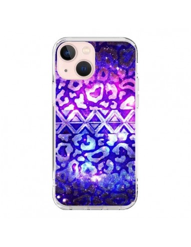 Cover iPhone 13 Mini Tribale Leopardo Spazio Galaxy - Ebi Emporium