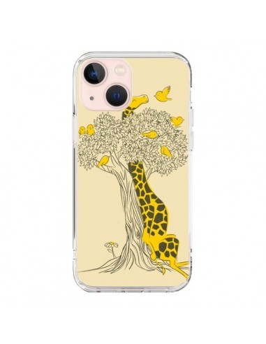 iPhone 13 Mini Case Giraffe Friends Bird - Jay Fleck