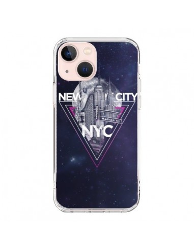 Cover iPhone 13 Mini New York City Triangolo Rosa - Javier Martinez