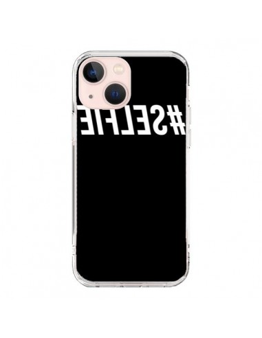 Cover iPhone 13 Mini Hashtag Selfie Bianco Rovesciato - Jonathan Perez