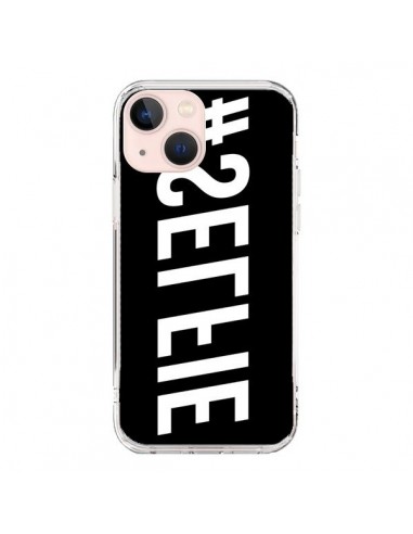 Cover iPhone 13 Mini Hashtag Selfie Bianco Rovesciato Orizzontale - Jonathan Perez