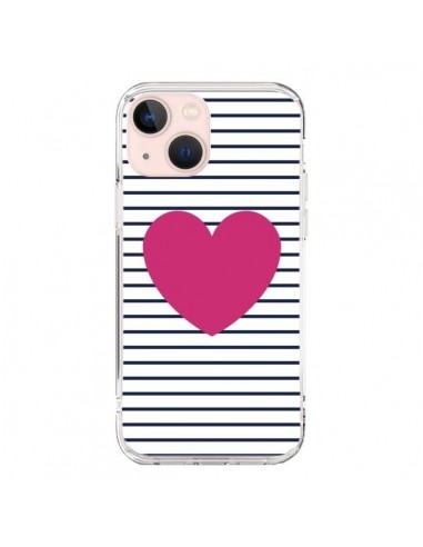 Cover iPhone 13 Mini Cuore Traits Marino - Jonathan Perez