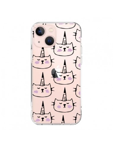 Coque iPhone 13 Mini Licorne Unicorn Dessin Transparente - Dricia Do