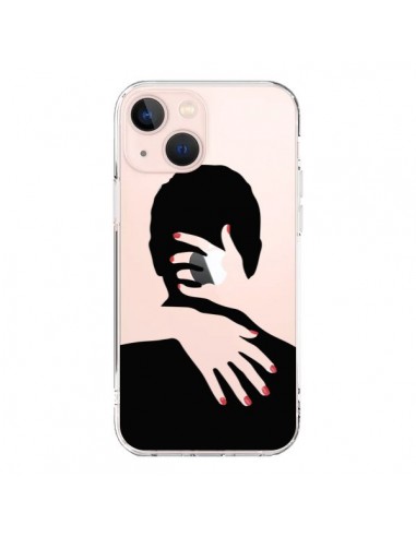 Coque iPhone 13 Mini Calin Hug Mignon Amour Love Cute Transparente - Dricia Do