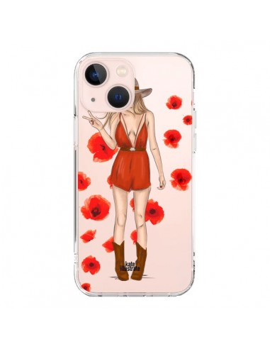 Cover iPhone 13 Mini Young Wild and Free Coachella Trasparente - kateillustrate