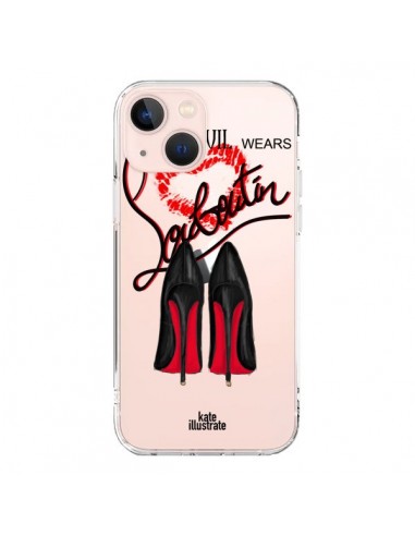 Cover iPhone 13 Mini The Devil Wears Shoes Diavolo Scarpe Trasparente - kateillustrate