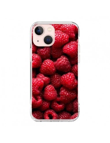 Coque iPhone 13 Mini Framboise Raspberry Fruit - Laetitia