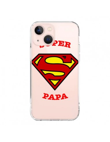 Cover iPhone 13 Mini Super Papà Trasparente - Laetitia