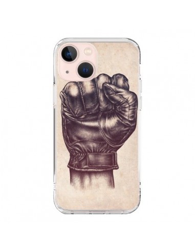 Coque iPhone 13 Mini Fight Poing Cuir - Lassana