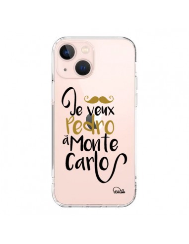 iPhone 13 Mini Case Je veux Pedro à Monte Carlo Clear - Lolo Santo