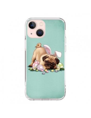 Cover iPhone 13 Mini Cane Coniglio Pasquale  - Maryline Cazenave