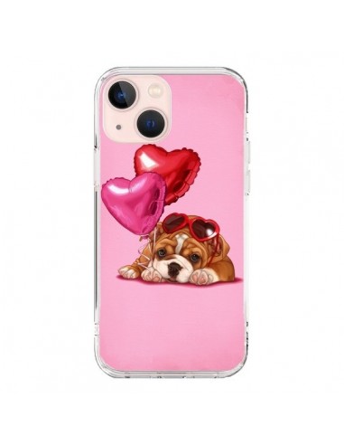 Cover iPhone 13 Mini Cane Occhiali Coeur Palloncini - Maryline Cazenave