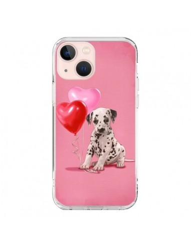 Cover iPhone 13 Mini Cane Dalmata Palloncino Cuore - Maryline Cazenave