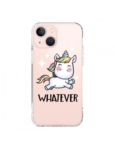 Cover iPhone 13 Mini Unicorno Whatever Trasparente - Maryline Cazenave