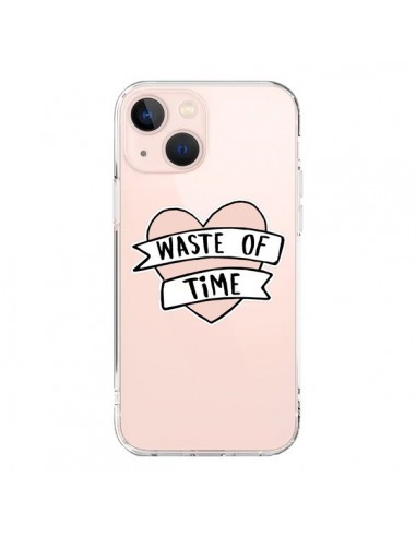 iPhone 13 Mini Case Waste Of Time Clear - Maryline Cazenave