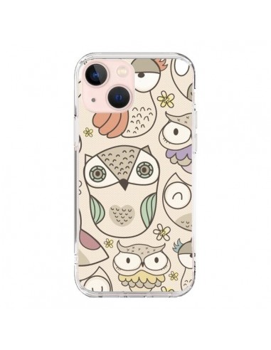 Coque iPhone 13 Mini Chouette Vintage - Maria Jose Da Luz