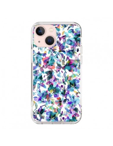 Cover iPhone 13 Mini Aquatic Fiori Blu - Ninola Design