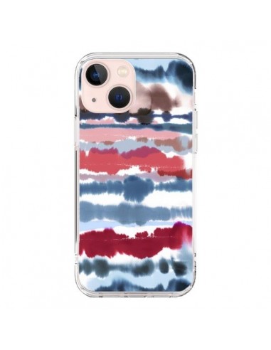 Cover iPhone 13 Mini Smoky Marble Watercolor Scuro - Ninola Design