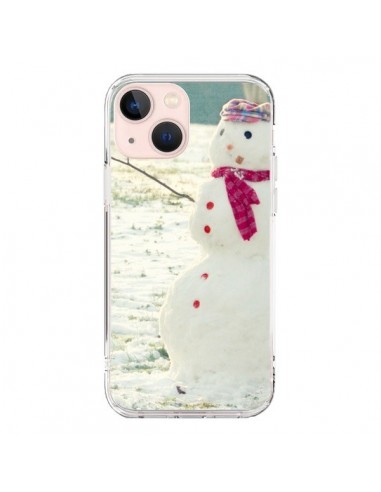 Cover iPhone 13 Mini Pupazzo di neve - R Delean