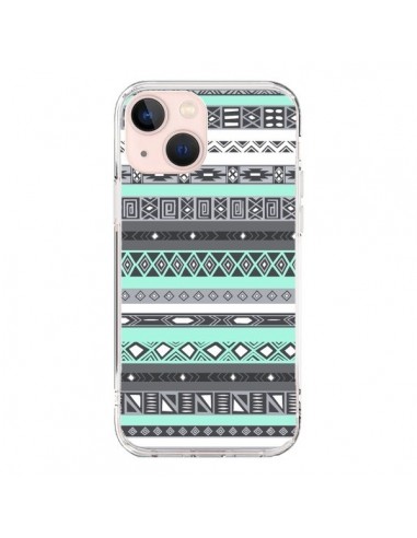 Cover iPhone 13 Mini Azteco Aztec Blu Pastello - Rex Lambo