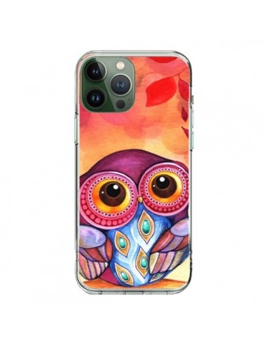 Cover iPhone 13 Pro Max Gufo Foglie Autunno - Annya Kai