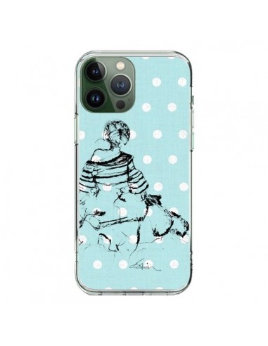 Cover iPhone 13 Pro Max Bozza Donna a Pois Fashion Modaa - Cécile