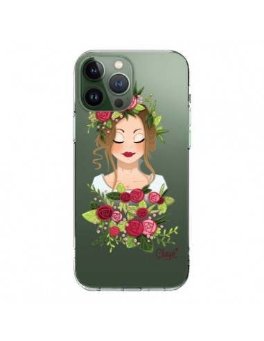 Cover iPhone 13 Pro Max Donna Occhi Chiusi Trasparente - Chapo