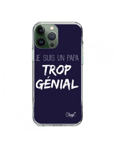 Cover iPhone 13 Pro Max Sono un Papà Geniale Blu Marine - Chapo