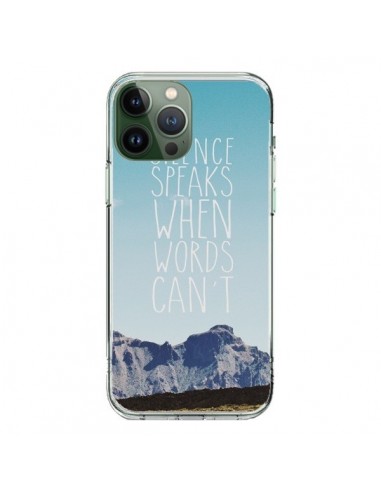 Cover iPhone 13 Pro Max Silence speaks when words can't Paesaggio - Eleaxart