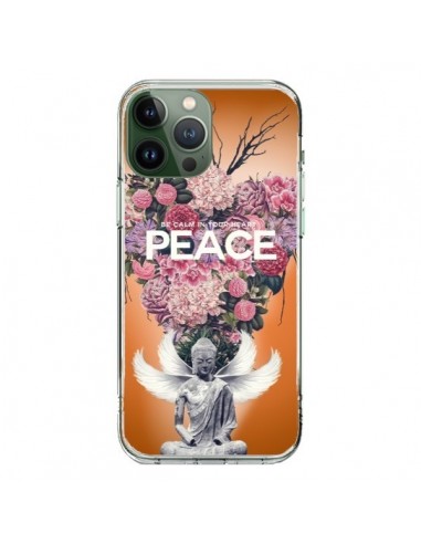 iPhone 13 Pro Max Case Peace Flowers Buddha - Eleaxart